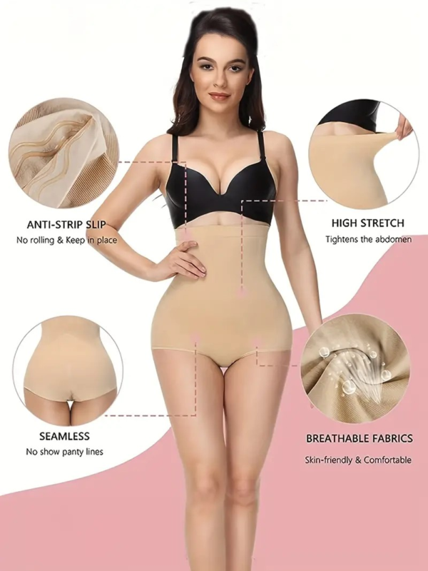 Womens High-Waist Shapewear Panties - Image 2