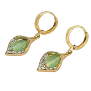 Water Drop Shape Gems Earrings