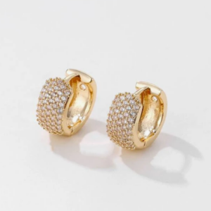 Cubic Zirconia Hoop Earrings