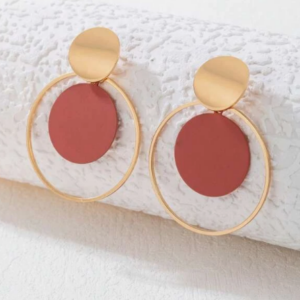 Fashionable Round Drop Earrings