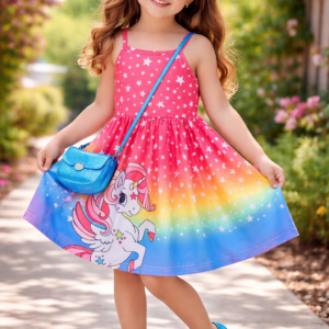 Unicorn Print Cami Dress