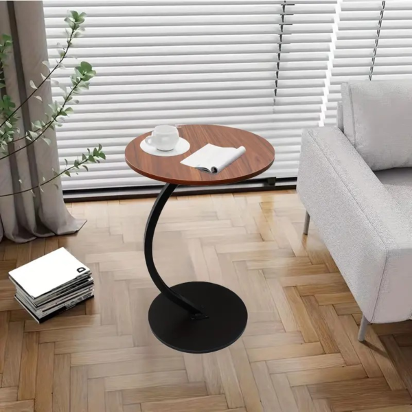 Latter-Day C-Shaped Couch Side Coffee Table