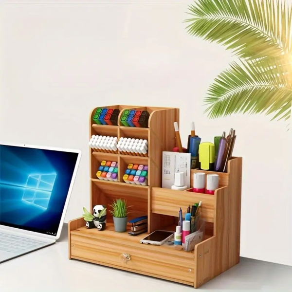 Desk Organizer with Drawers - Image 2