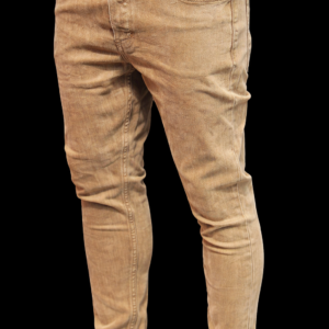Classic Slim Fit Beige Denim Jeans