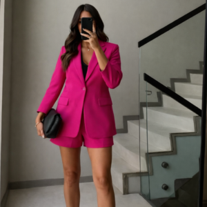 Fierce Chic Blazer & Shorts Co-Ord Set