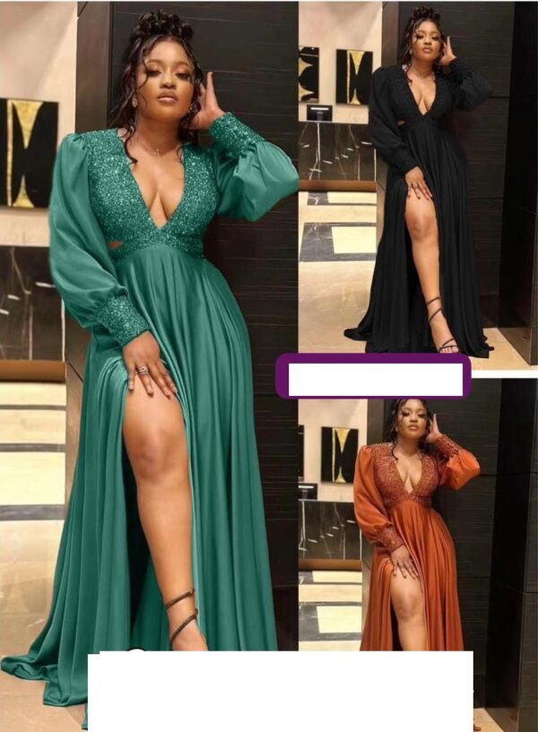Long Formal Slit Dress