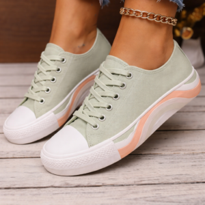 Mint Breeze Platform Sneakers