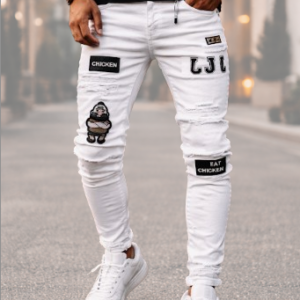 Men's Slim Fit Ripped Jeans