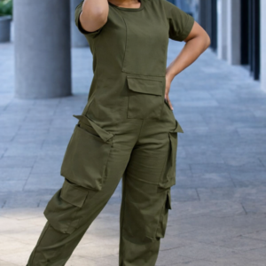 Ladies Cargo Jumpsuit
