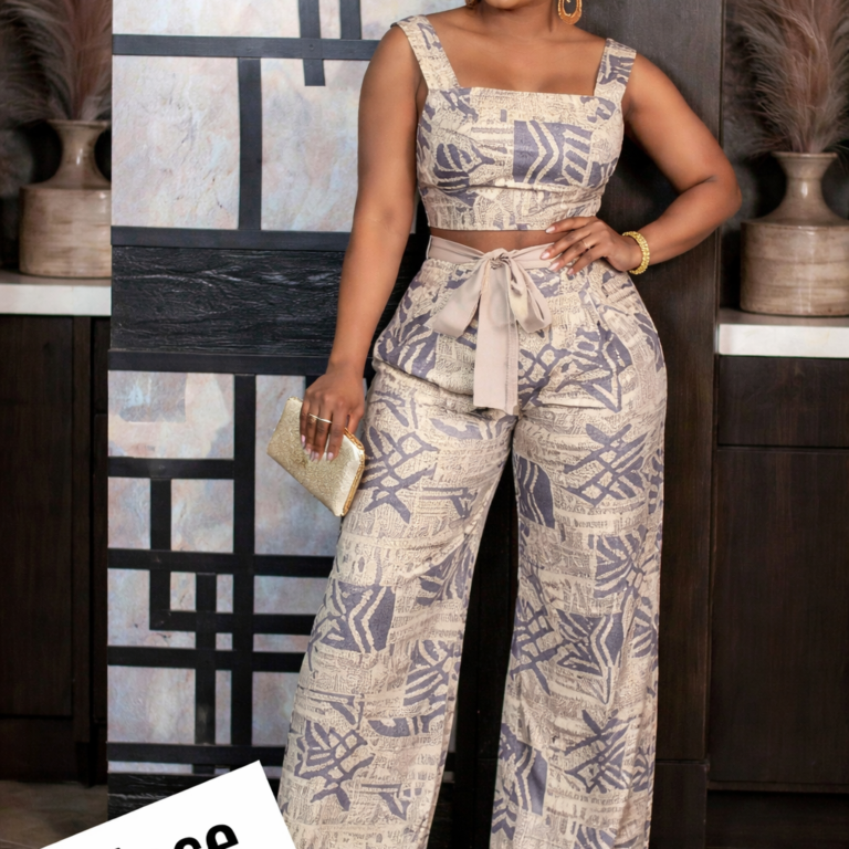 Urban Luxe Geo Print 2-Piece Set